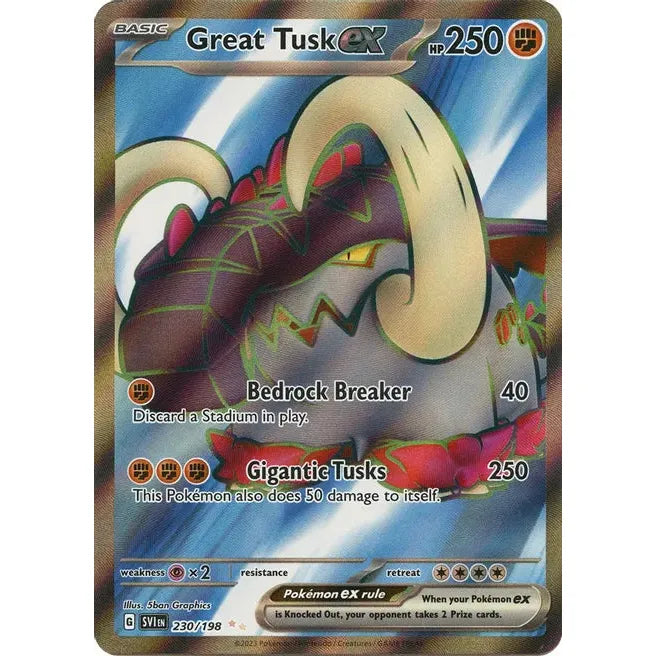 Great Tusk ex - 230/198 - SV01: Scarlet & Violet Base Set (SV1)