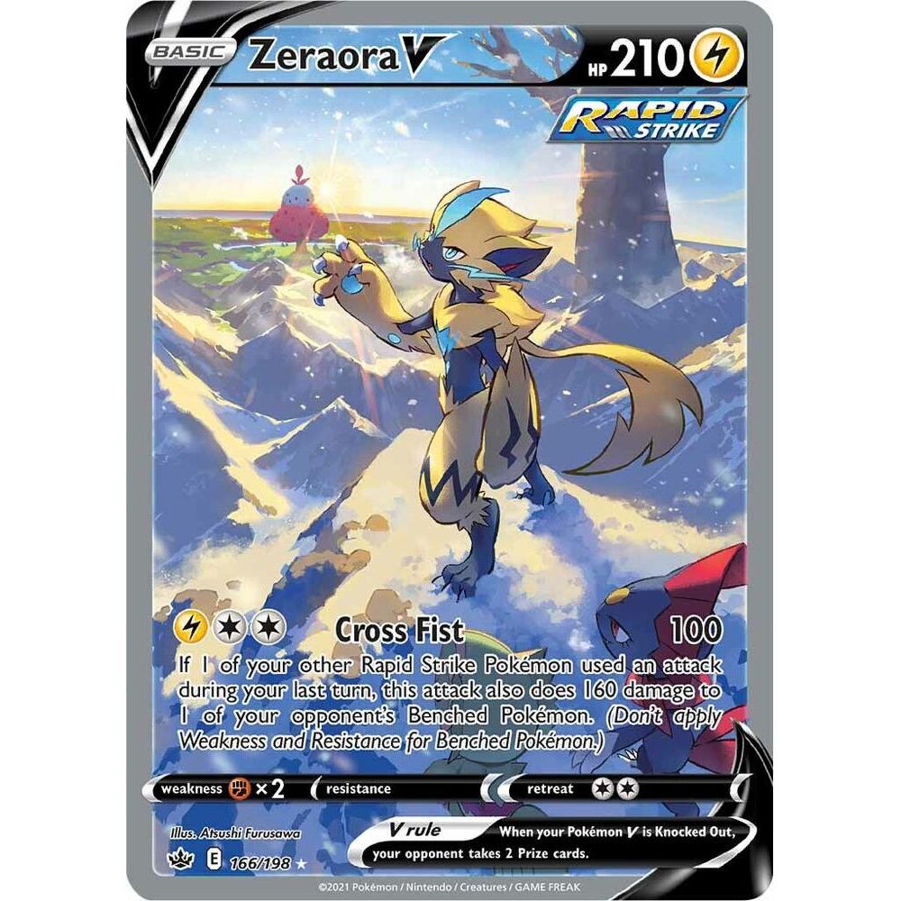 Zeraora V (Alternate Full Art) - SWSH06: Chilling Reign (SWSH06) - Poor