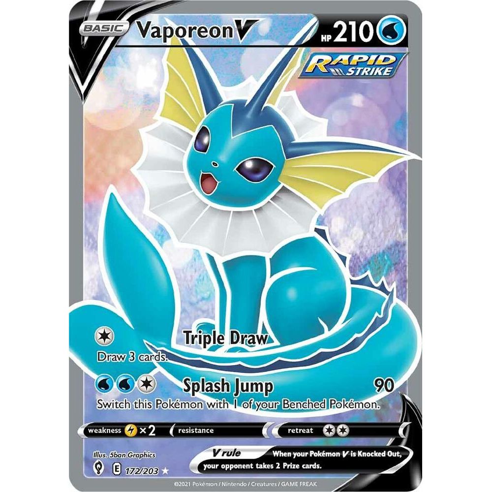 Vaporeon V (Full Art) - SWSH07: Evolving Skies (SWSH07)