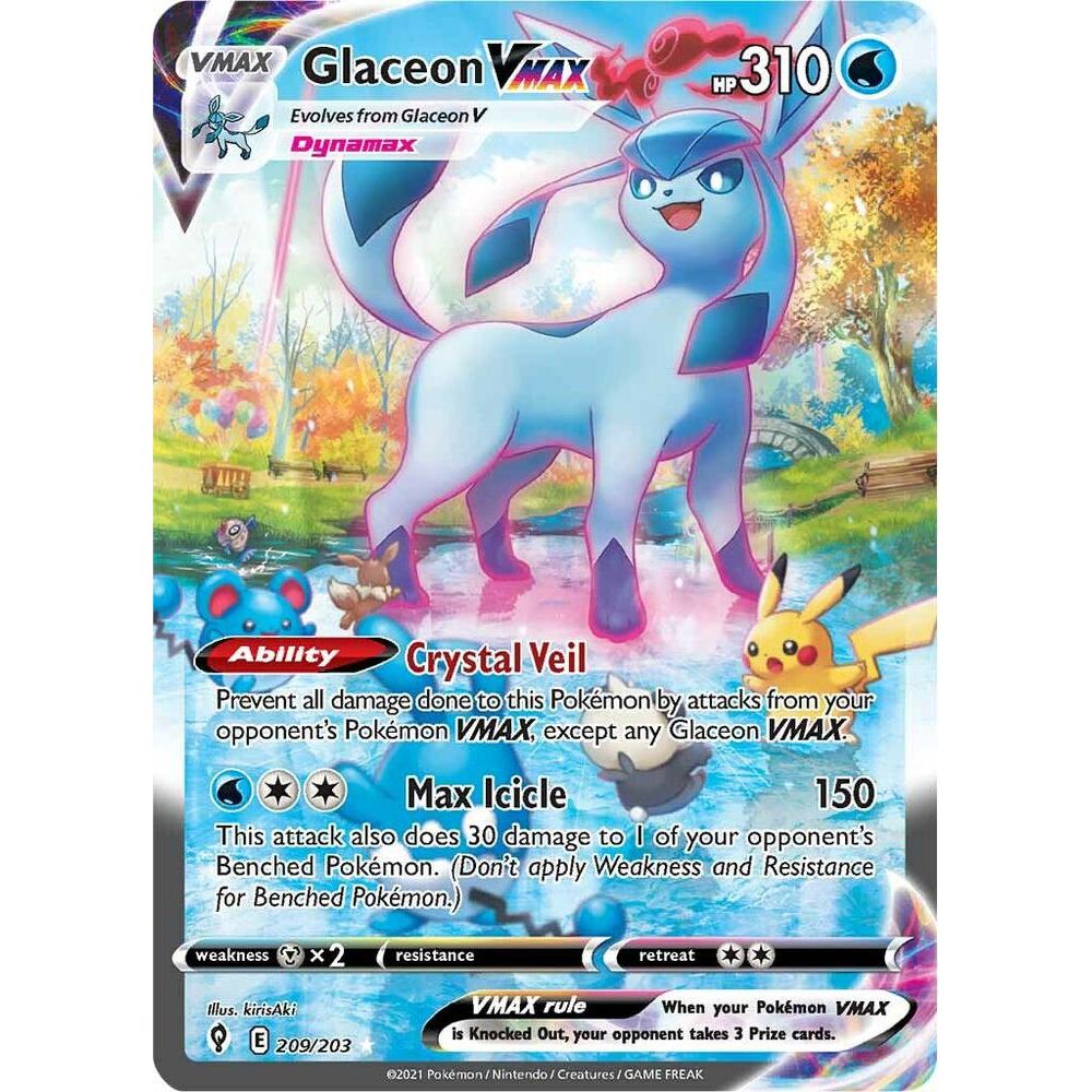 Glaceon VMAX (Alternate Art Secret) - SWSH07: Evolving Skies (SWSH07)