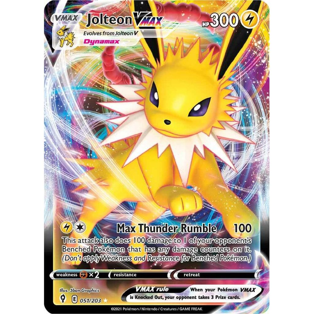 Jolteon VMAX - SWSH07: Evolving Skies (SWSH07)