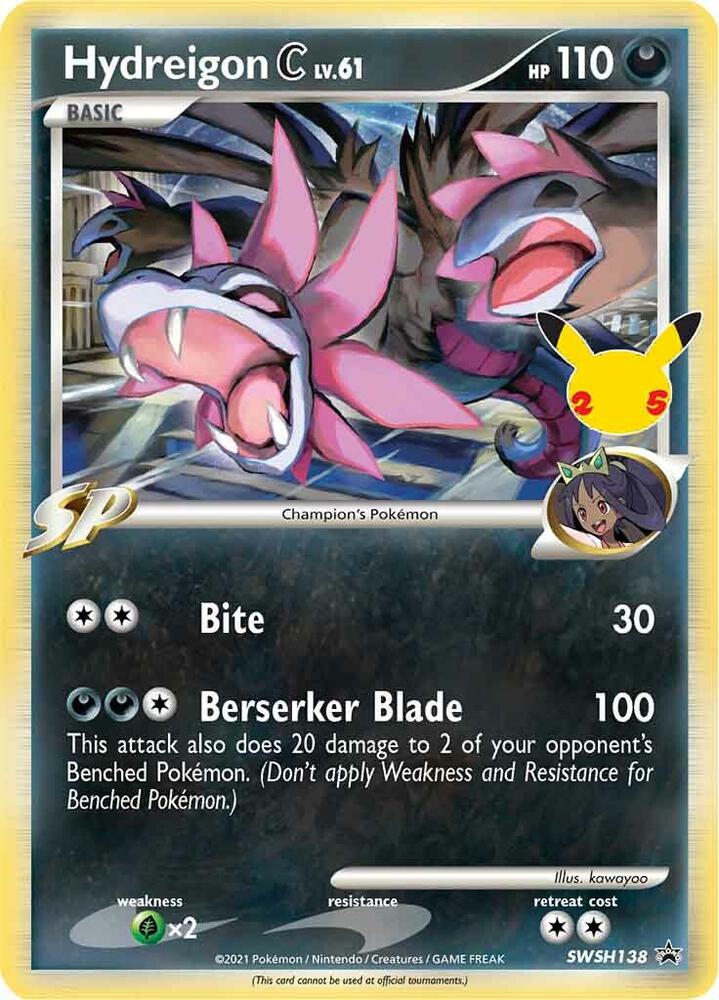 Hydreigon C lv.61 - SWSH138 - SWSH: Sword & Shield Promo Cards (SWSD)