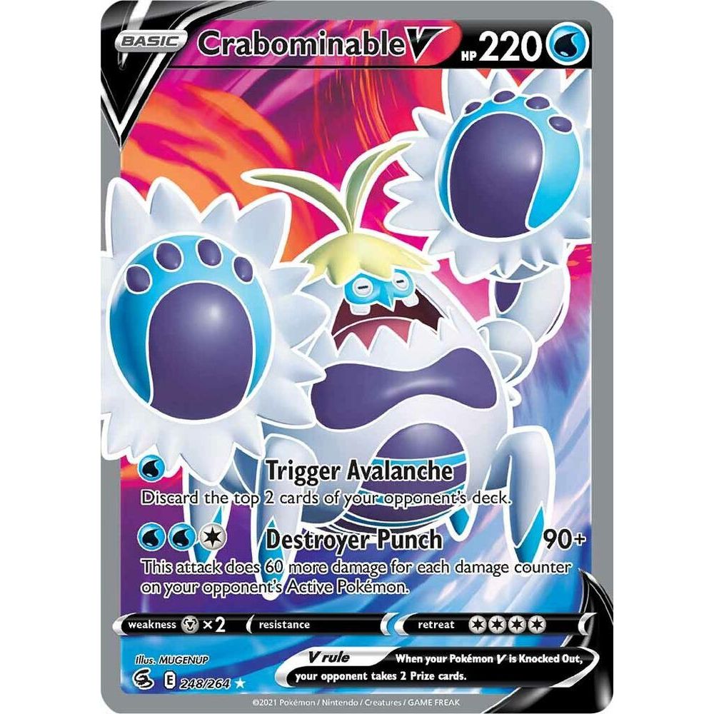 Crabominable V (Full Art) - SWSH08: Fusion Strike (SWSH08)
