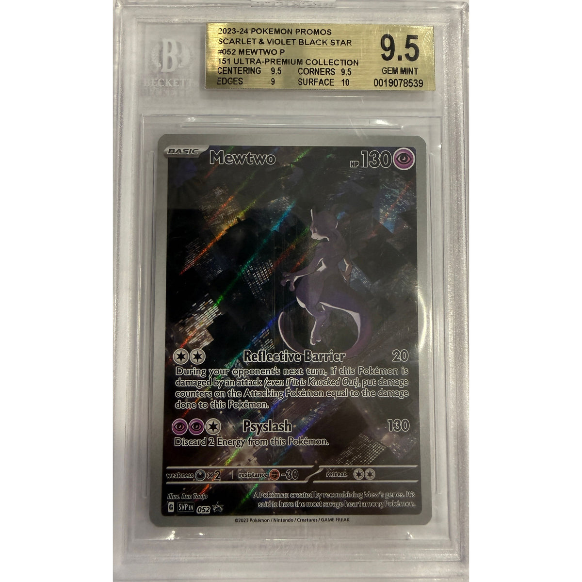 Mewtwo - 052 - SV: Scarlet & Violet Promo Cards (SVP) - BGS 9,5