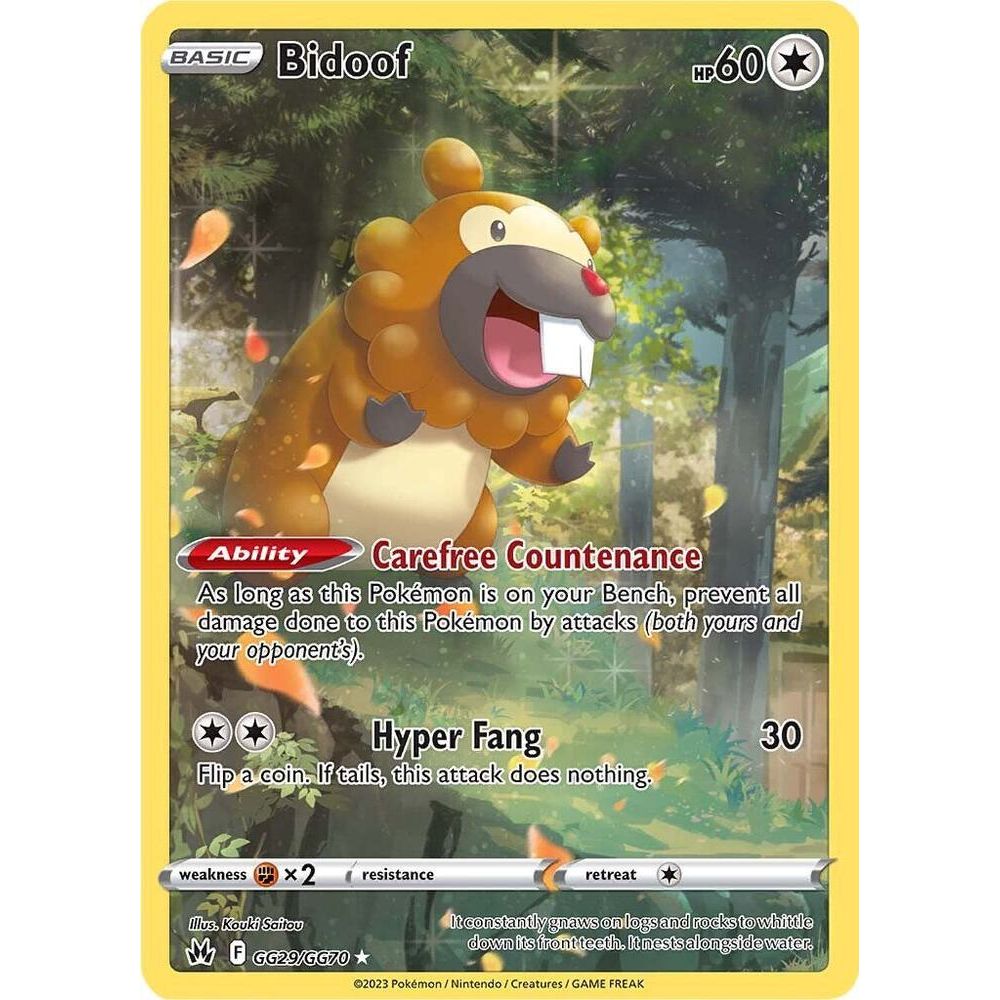Bidoof - Crown Zenith: Galarian Gallery (CRZ:GG)
