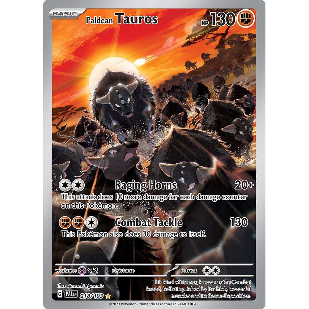 Paldean Tauros - 218/193 - SV02: Paldea Evolved (PAL)