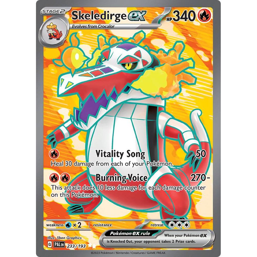 Skeledirge ex - 233/193 - SV02: Paldea Evolved (PAL)