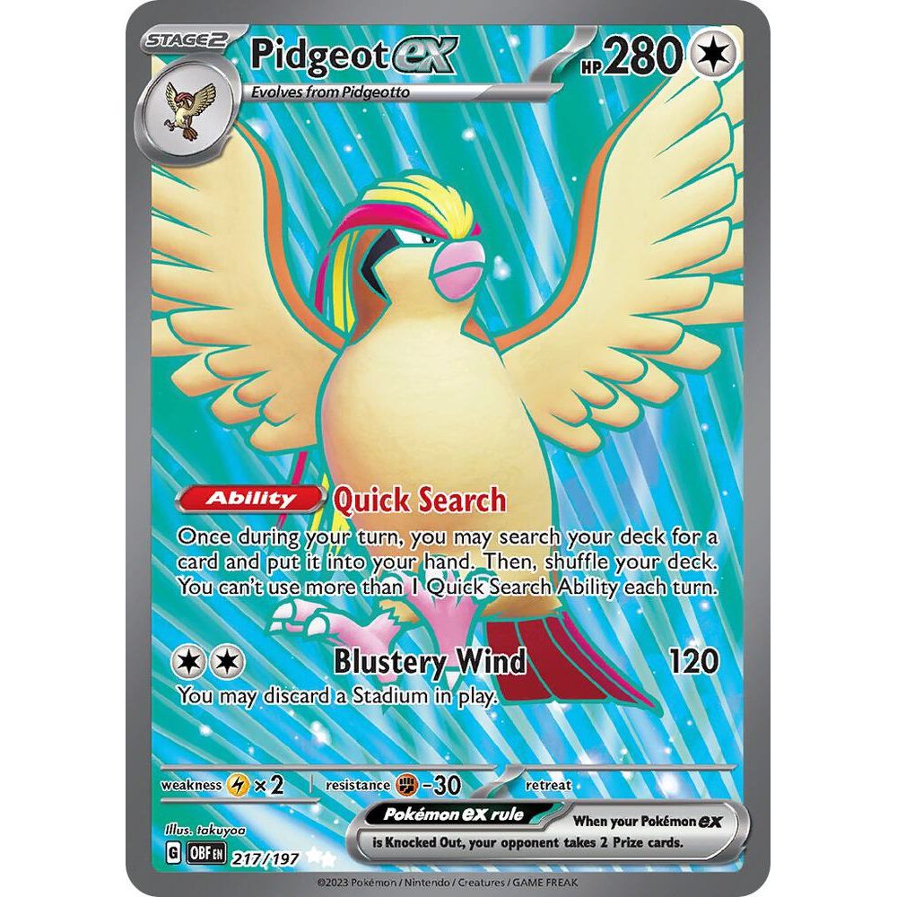 Pidgeot ex - 217/197 - SV03: Obsidian Flames (OBF)