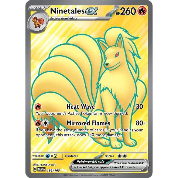 Ninetales ex - 186/165 - SV: Scarlet & Violet 151 (MEW)