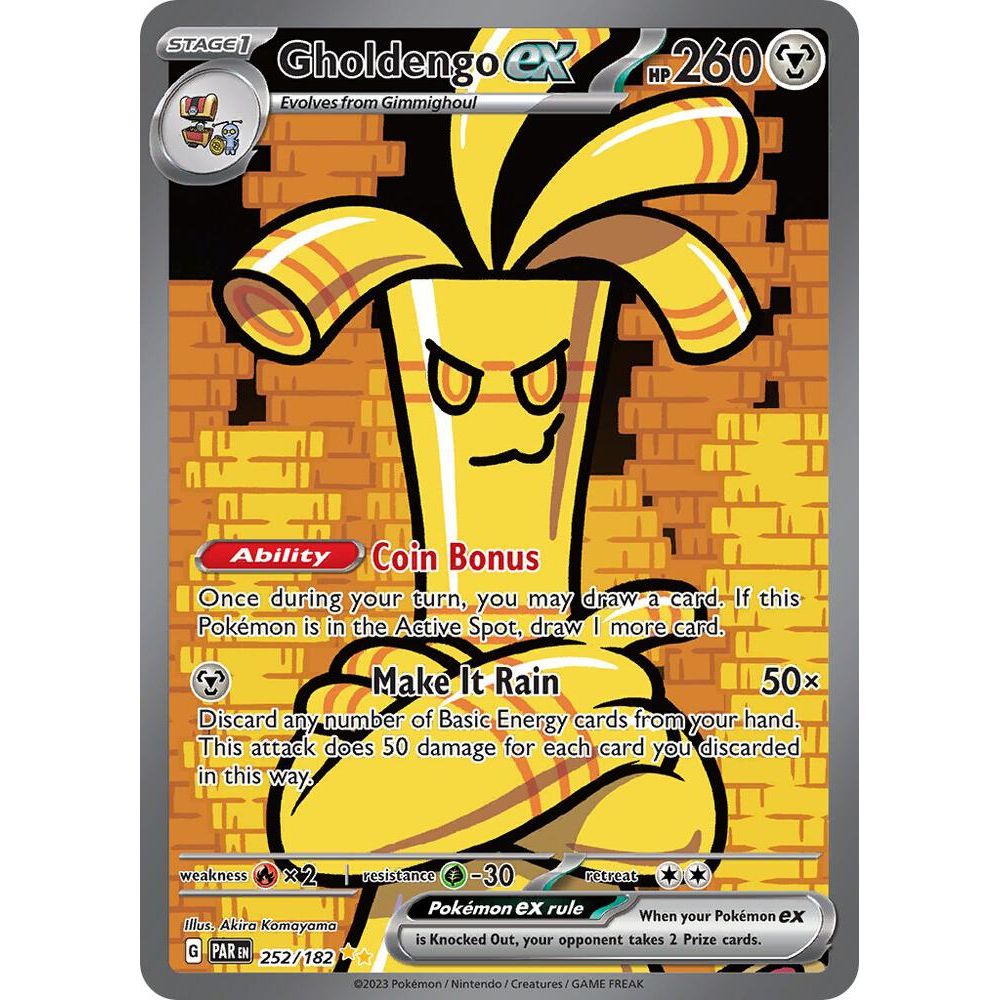 Gholdengo ex - 252/182 - SV04: Paradox Rift (PAR)