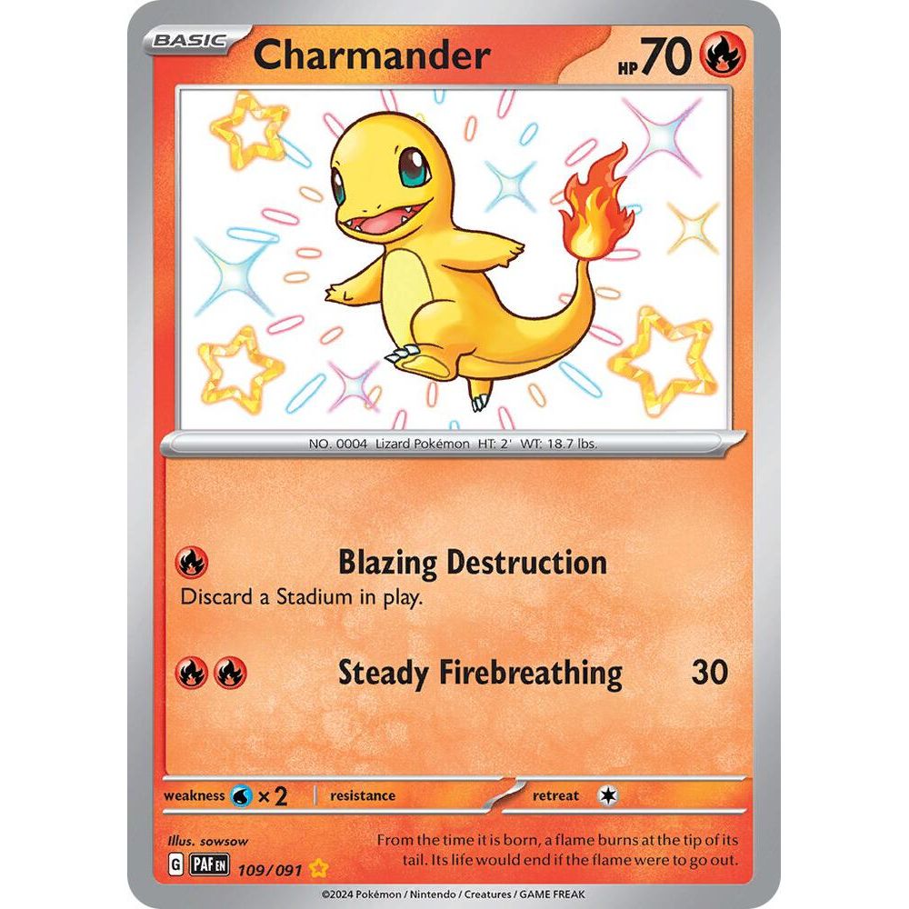 Charmander - 109/091 - SV: Paldean Fates (PAF)