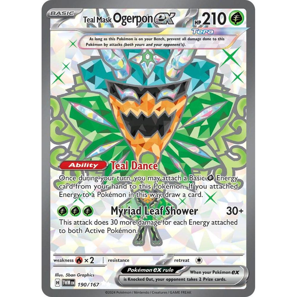 Teal Mask Ogerpon ex - 190/167 - SV06: Twilight Masquerade (TWM)