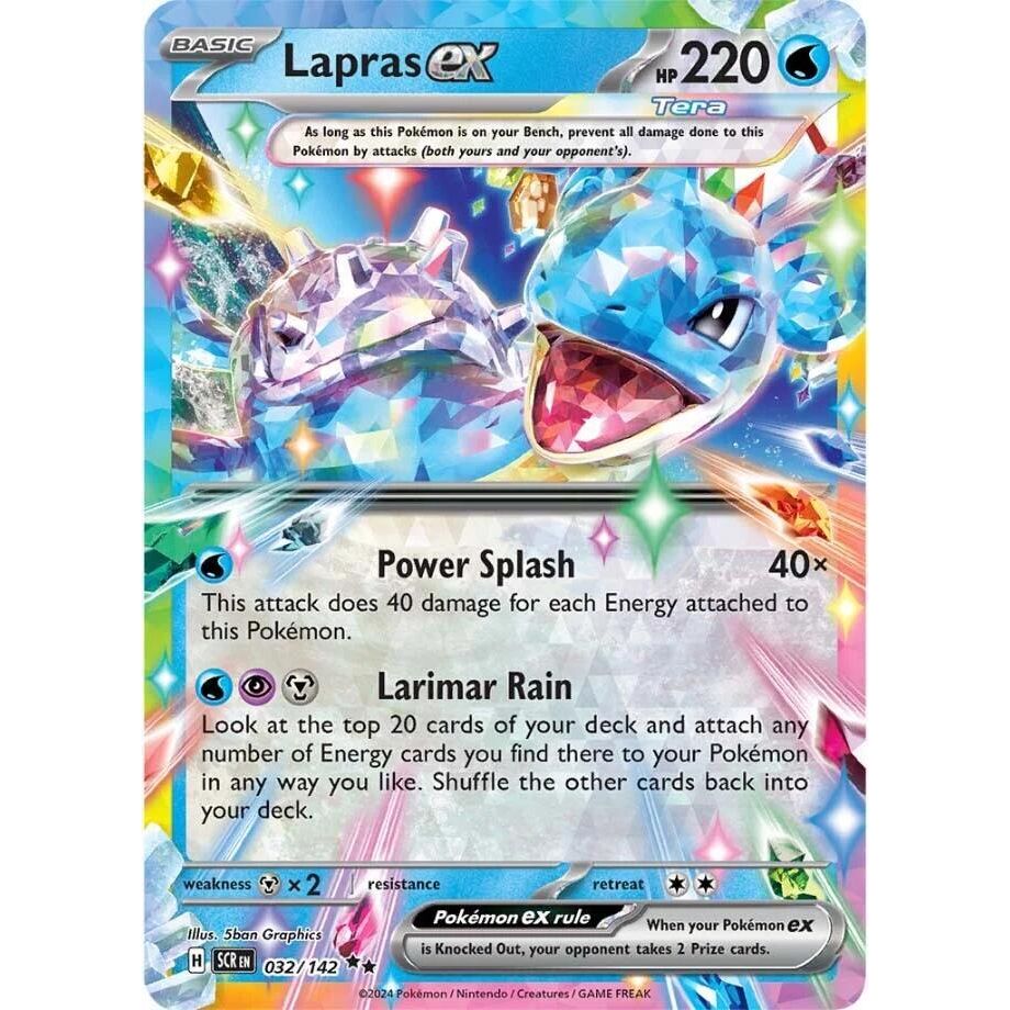 Lapras ex - 032/142 - SV07: Stellar Crown (SV07)