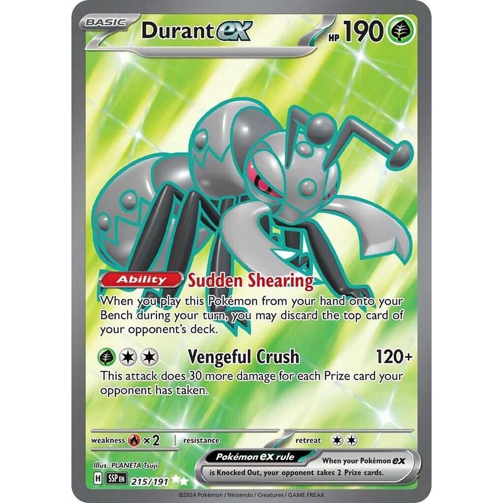 Durant ex - 215/191 - SV08: Surging Sparks (SSP)