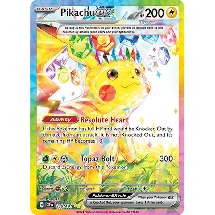 Pikachu ex - 238/191 - SV08: Surging Sparks (SV08)