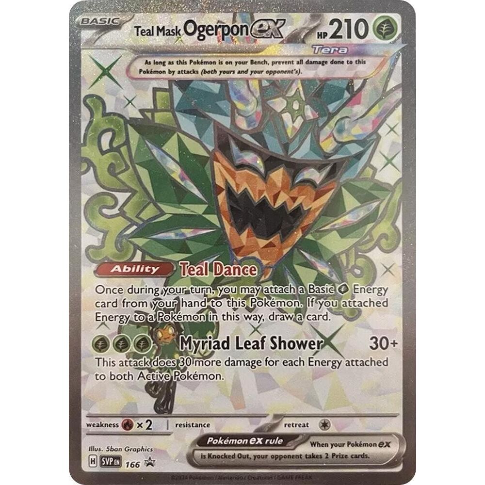 Teal Mask Ogerpon ex - 166 - SV: Scarlet & Violet Promo Cards (SVP)