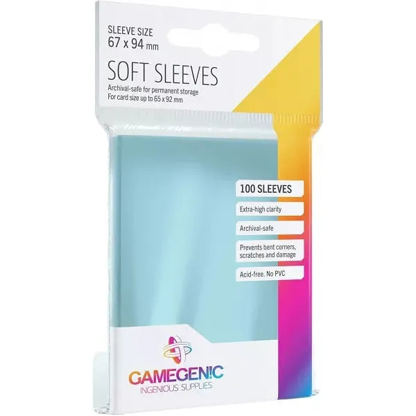 Obaly Gamegenic Soft sleeves - sized 67x94 CLEAR (100 ks)