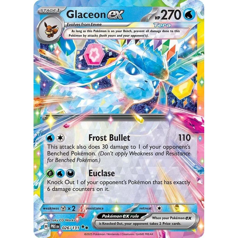 Glaceon ex - 026/131 - SV: Prismatic Evolutions (PRE)