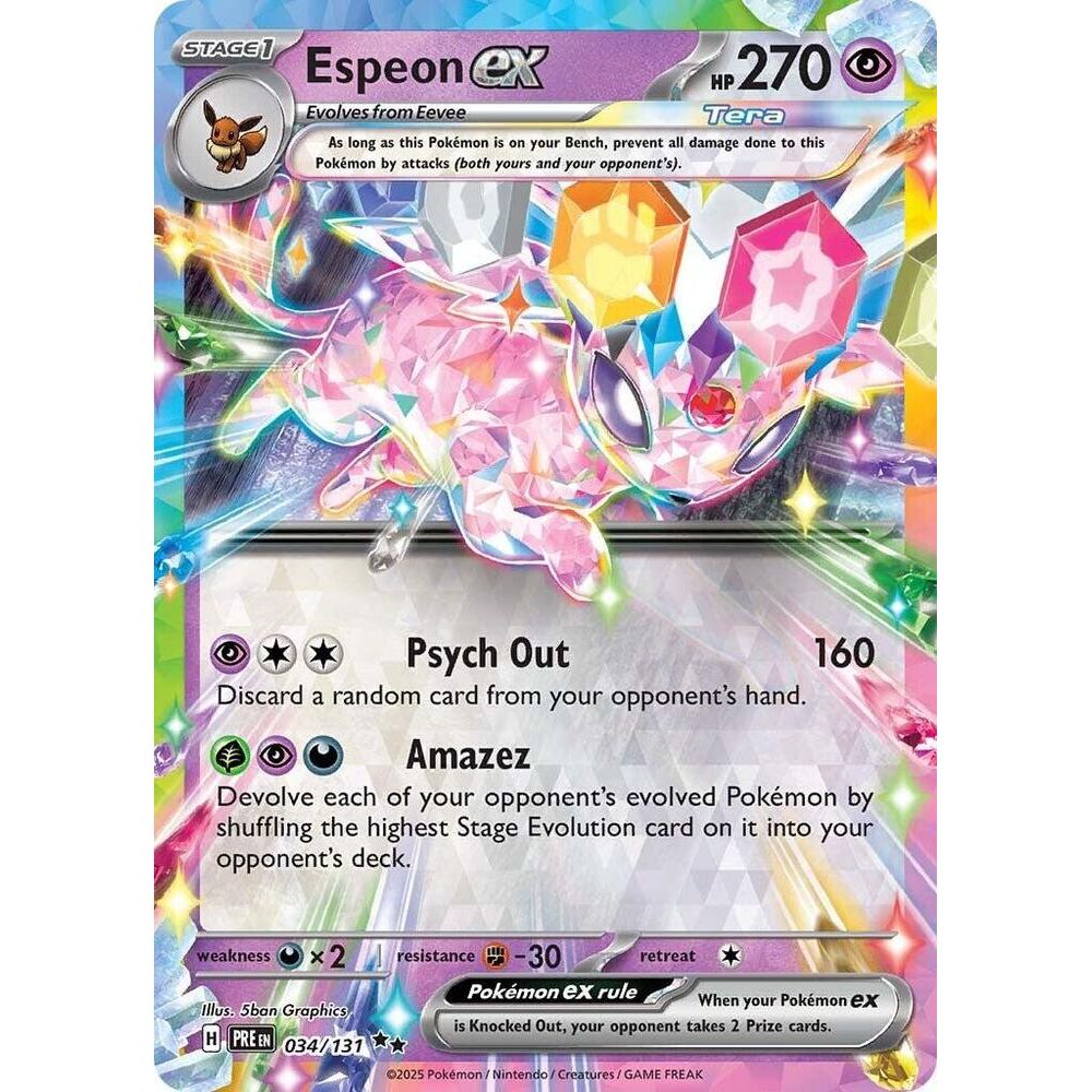 Espeon ex - 034/131 - SV: Prismatic Evolutions (PRE)