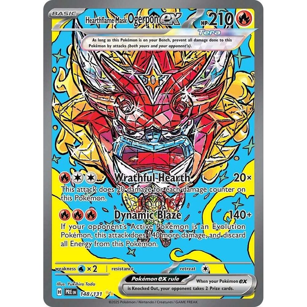 Hearthflame Mask Ogerpon ex - 148/131 - SV: Prismatic Evolutions (PRE)