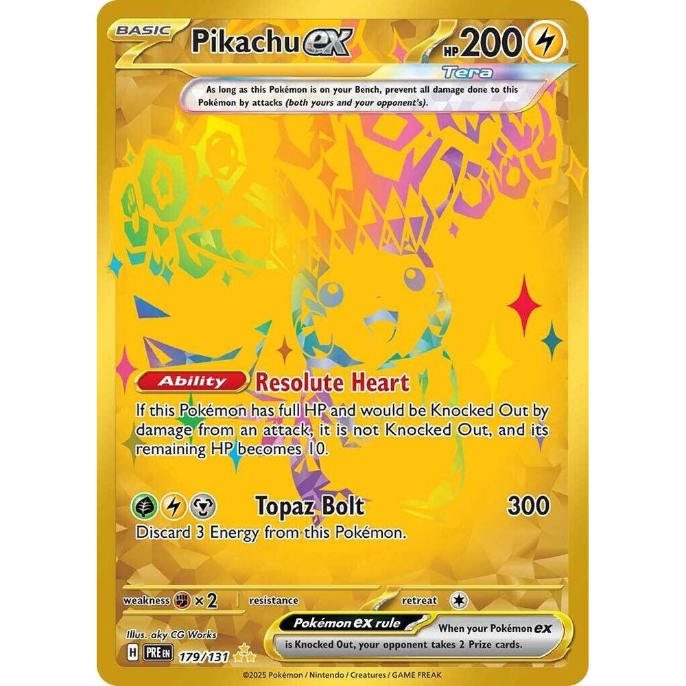 Pikachu ex - 179/131 - SV: Prismatic Evolutions (PRE)