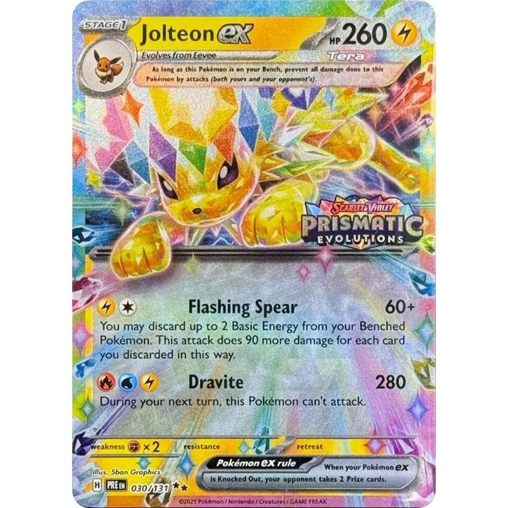 Jolteon ex - 030/131 (Prismatic Evolutions Stamp) - Miscellaneous Cards & Products (MCAP)
