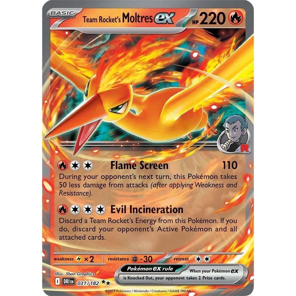 Team Rocket's Moltres ex - SV10: Destined Rivals (DRI)