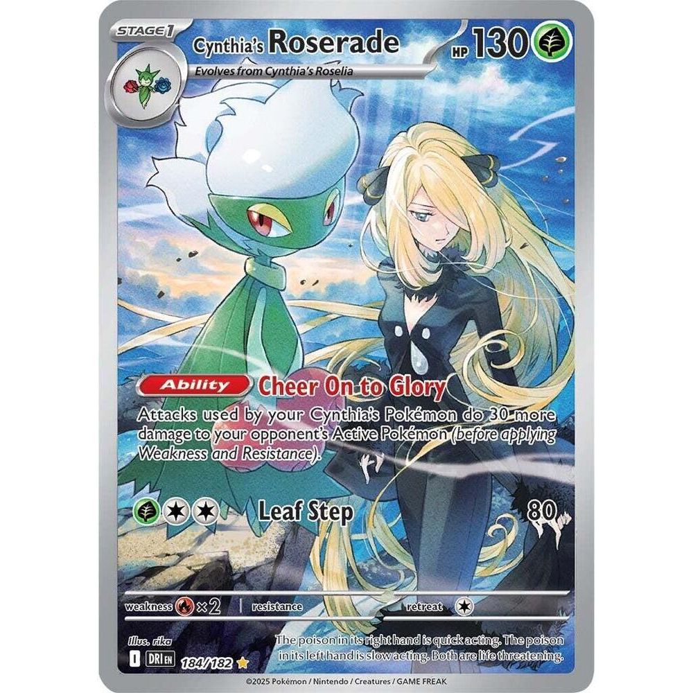 Cynthia's Roserade - 184/182 - SV10: Destined Rivals (DRI)