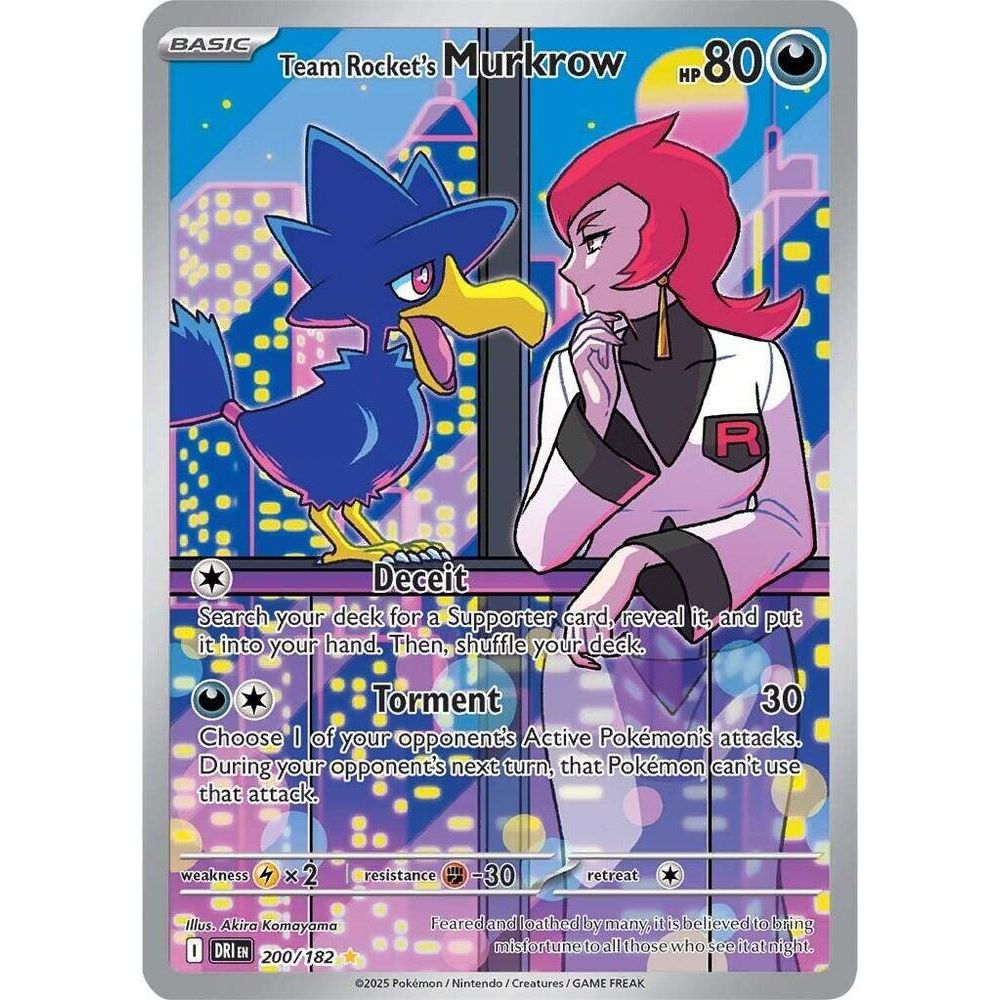 Team Rocket's Murkrow - 200/182 - SV10: Destined Rivals (DRI)