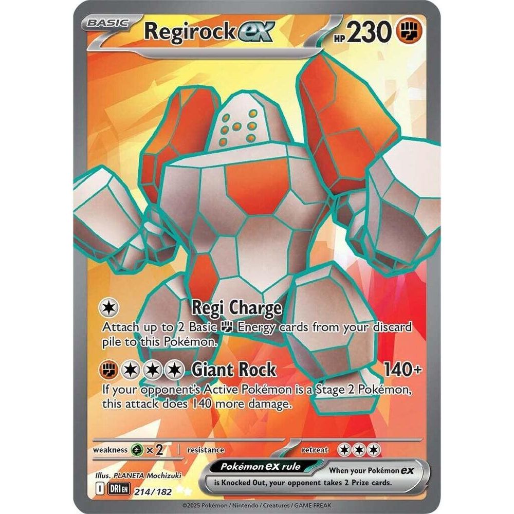 Regirock ex - 214/182 - SV10: Destined Rivals (DRI)