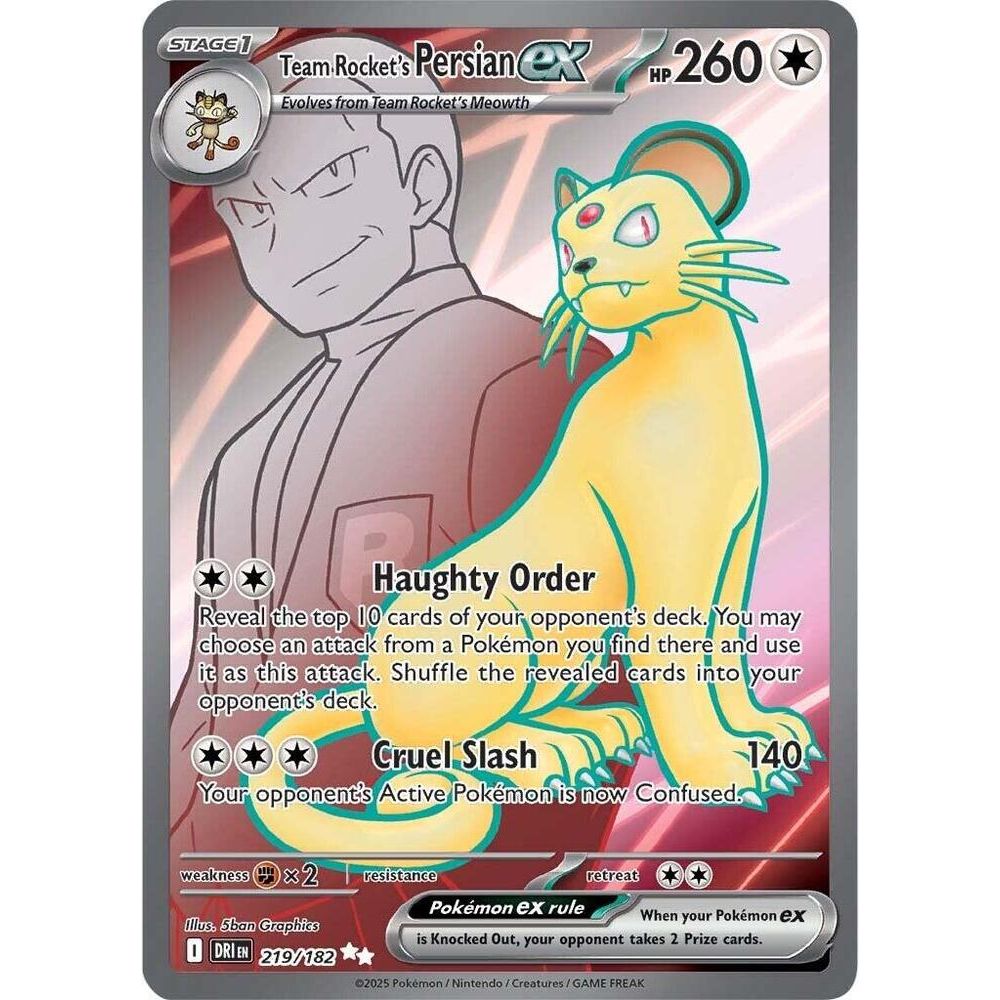 Team Rocket's Persian ex - 219/182 - SV10: Destined Rivals (DRI)