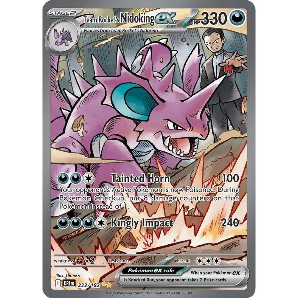 Team Rocket's Nidoking ex - 233/182 - SV10: Destined Rivals (DRI)