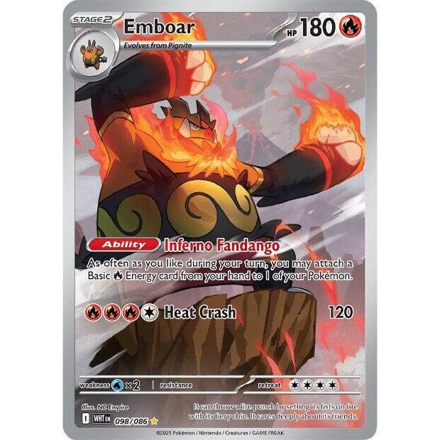 Emboar - 098/086 - SV: White Flare (WHT)