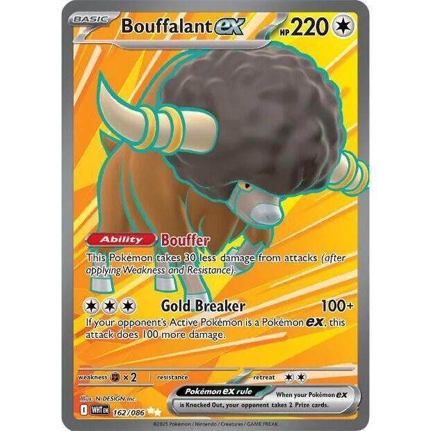 Bouffalant ex - 162/086 - SV: White Flare (WHT)