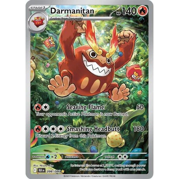 Darmanitan - 098/086 - SV: Black Bolt (BLK)