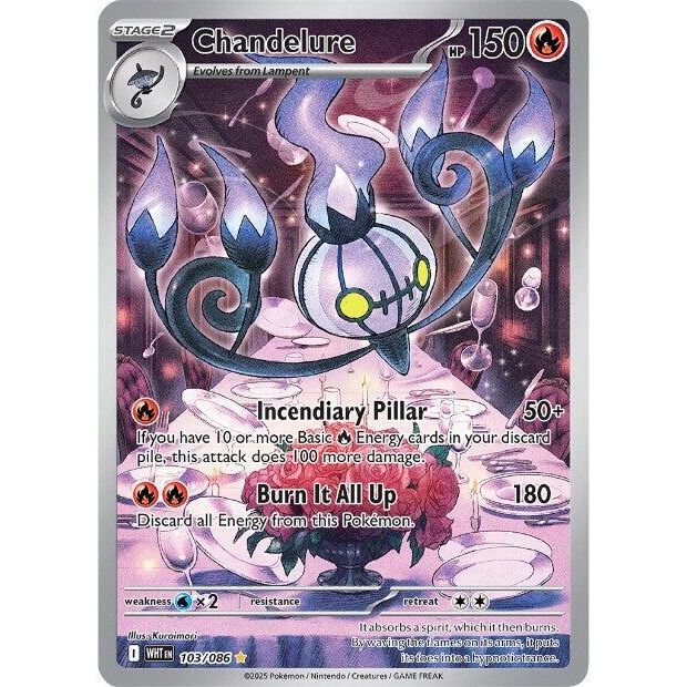 Chandelure - 103/086 - SV: White Flare (WHT)