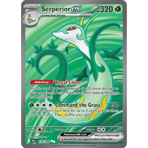 Serperior ex - 156/086 - SV: Black Bolt (BLK)