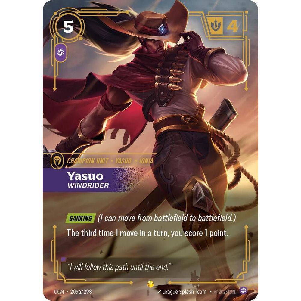 Yasuo, Windrider (Alternate Art) - Origins (OGN)