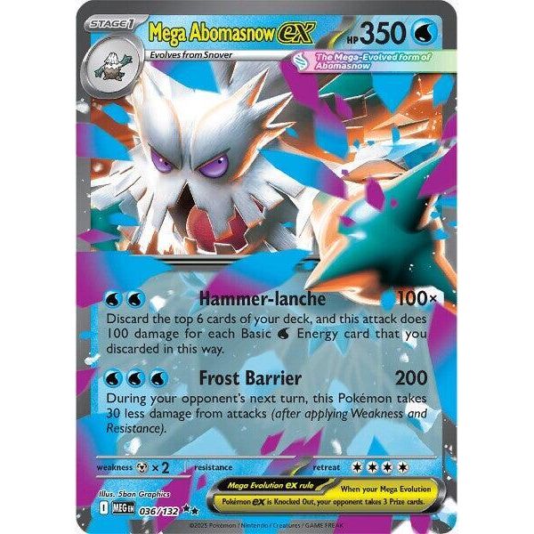 Mega Abomasnow ex - 036/132 - ME01: Mega Evolution (MEG)