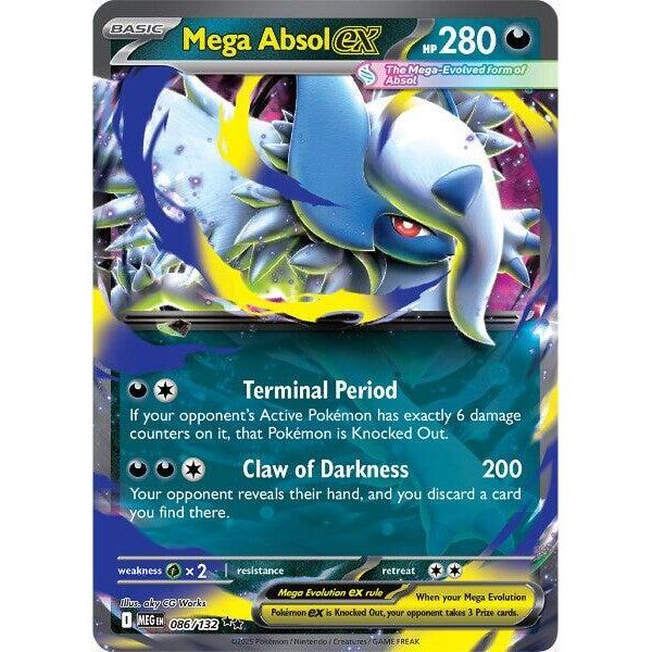 Mega Absol ex - 086/132 - ME01: Mega Evolution (MEG)