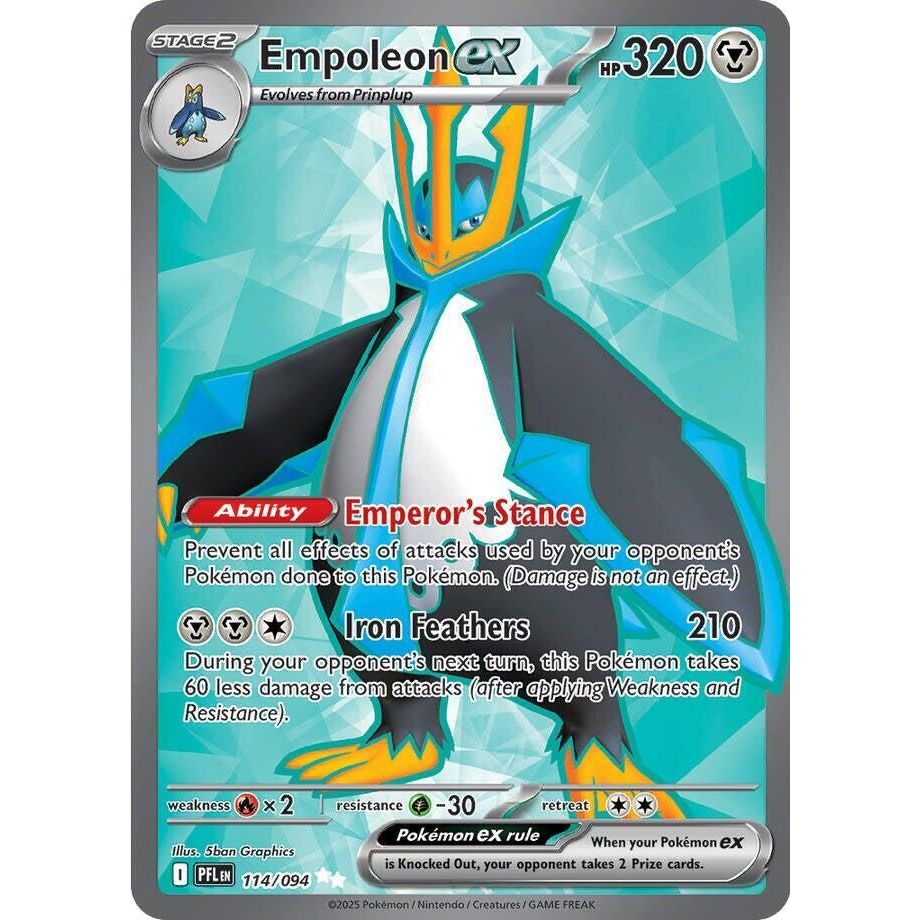 Empoleon ex - 114/094 - ME02: Phantasmal Flames (PFL)