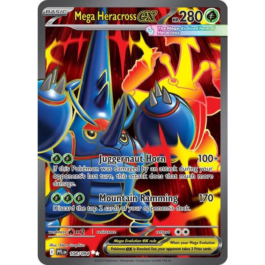 Mega Heracross ex - 108/094 - ME02: Phantasmal Flames (PFL)