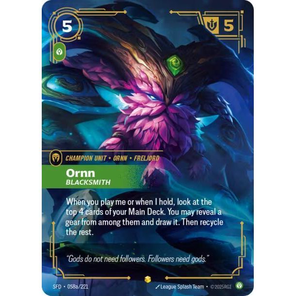 Ornn, Blacksmith (Alternate Art) - Spiritforged (SFD)