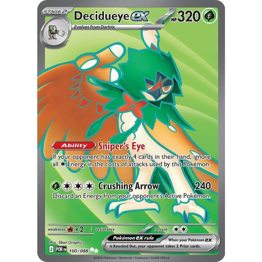 Decidueye ex - 100/088 - ME03: Perfect Order (POR)