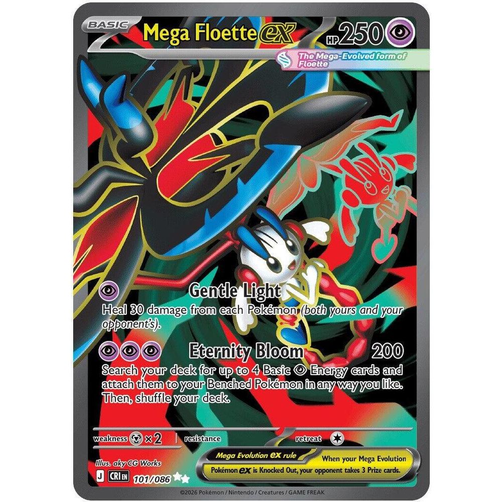 Mega Floette ex - 101/086 - ME04: Chaos Rising (CRI)