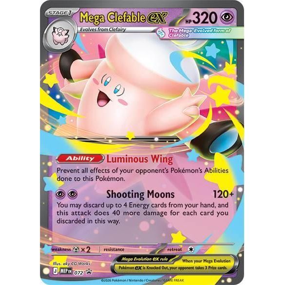 Mega Clefable ex - 072 - ME: Mega Evolution Promo (MEP)