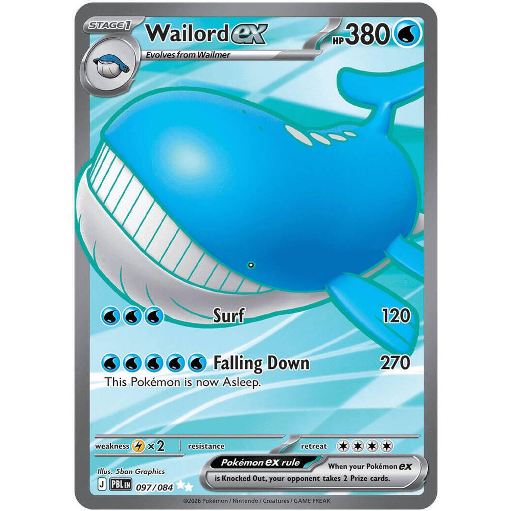 Wailord ex - 097/084 - ME05: Pitch Black (PBL)