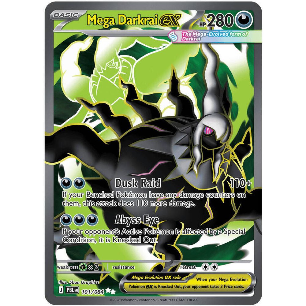 Mega Darkrai ex - 101/084 - ME05: Pitch Black (PBL)