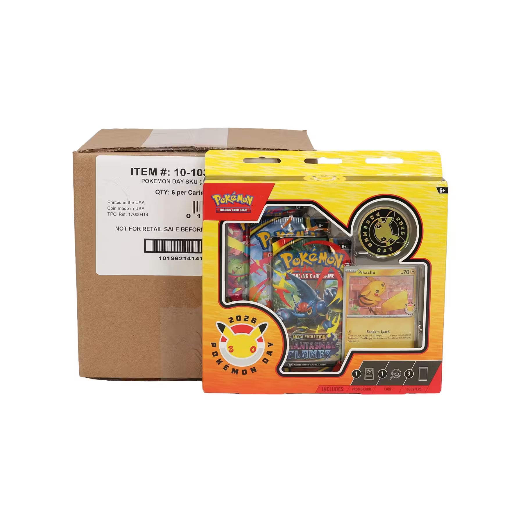 Pokémon TCG: Pokémon Day 2026 Collection Sealed Case - (6x