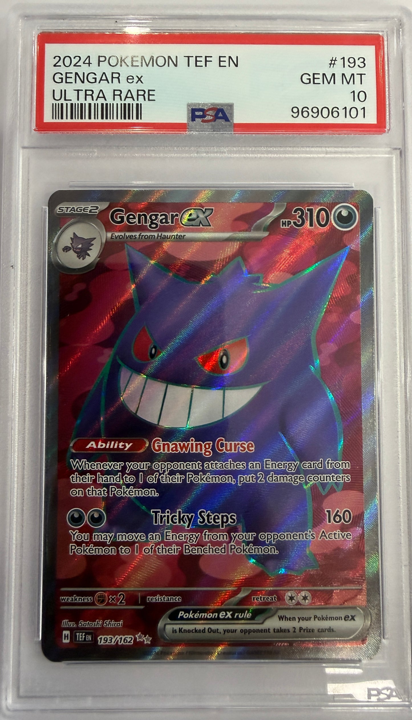 Gengar ex - 193/162 - SV05: Temporal Forces (TEF) - PSA 10